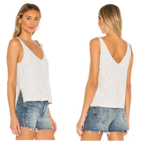 NWT Cupcakes & Cashmere Leah Ribbed Sweater Tank L - Picture 2 of 8